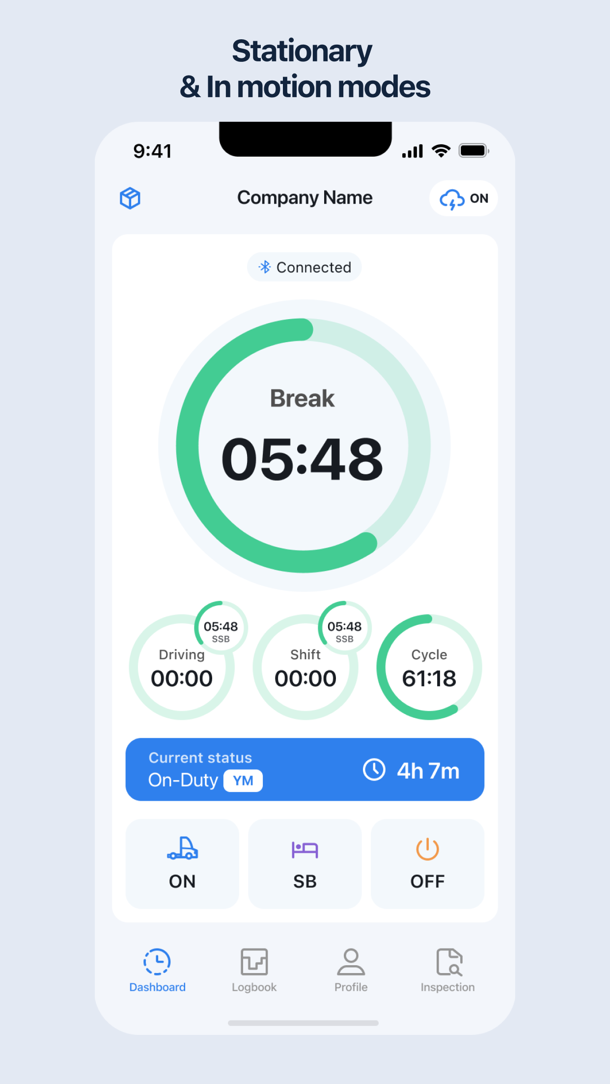 screenshot of Route One ELD